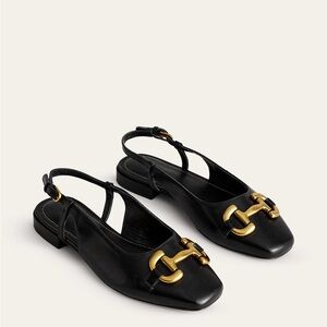 Boden Iris Snaffle Slingback Flats | Size 41
